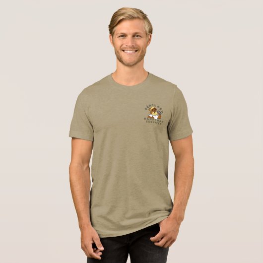 Lazy Handyman Tri-Blend Shirt (Voorkant volledig)