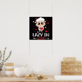 Lazy in Love Sheep for Valentijnsdag Singles Poster (Keuken)