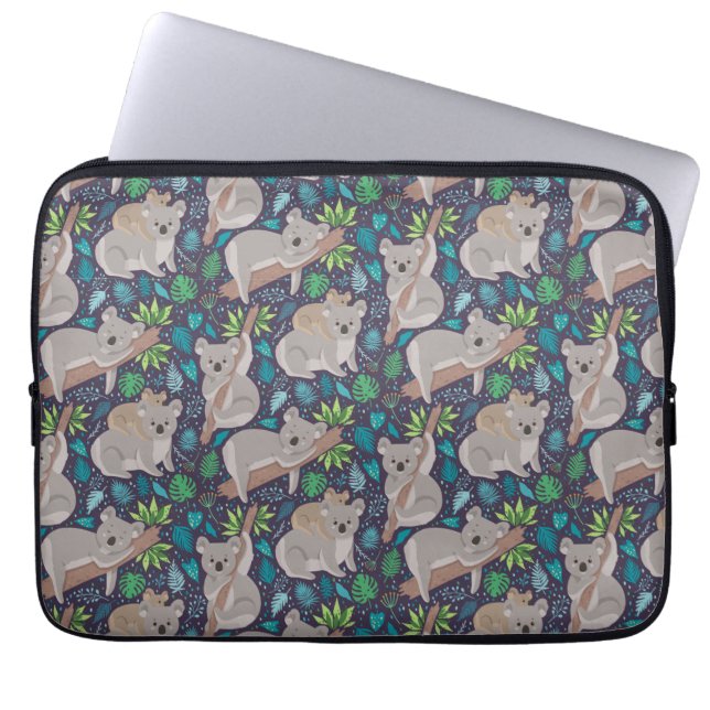 Lazy Koalas Laptop Sleeve (Voorkant)