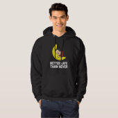 Lazy Ladybug Tardy Better Late Than Never Ladybug Hoodie (Voorkant volledig)