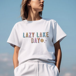 Lazy Lake Day Graphic T-shirt