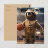 "Lazy Layups: Een Luiaardspel" Verjaardag Briefkaart (Voorkant / Achterkant)