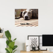 Lazy Lurcher Poster (Thuiskantoor)