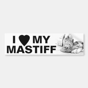 Lazy Mastiff Bumpersticker