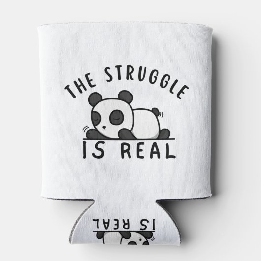 Lazy Panda de strijd is echt Blikjeskoeler (Achterkant)