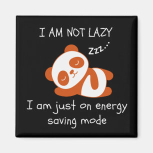 Lazy Panda Funny Magneet