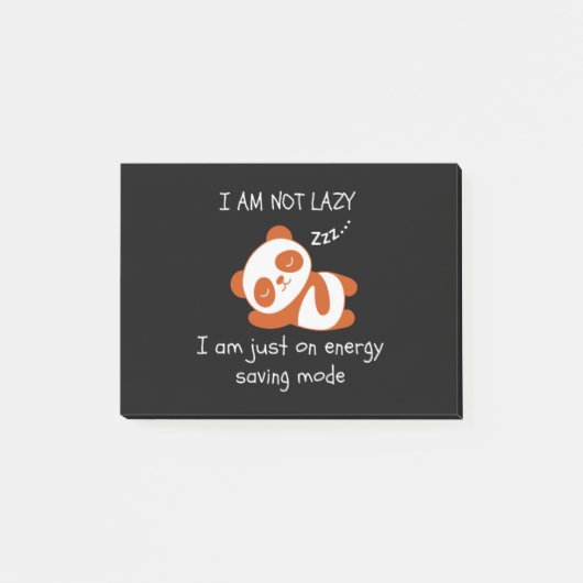 Lazy Panda Funny Post-it® Notes (Voorkant)