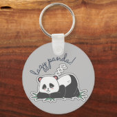 Lazy Panda Sleutelhanger (Achterkant)