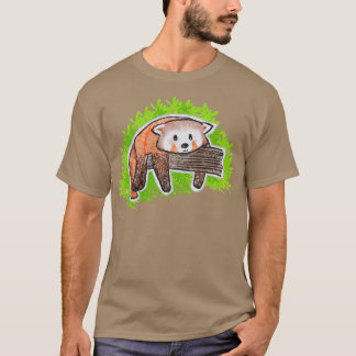 Lazy Red Panda geniet van zonlicht T-shirt
