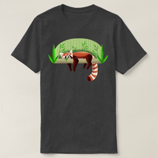 Lazy Red Panda T-shirt (Design voorkant)