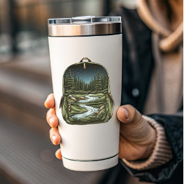 Lazy River Backpack Sticker | Die-Cut Sticker