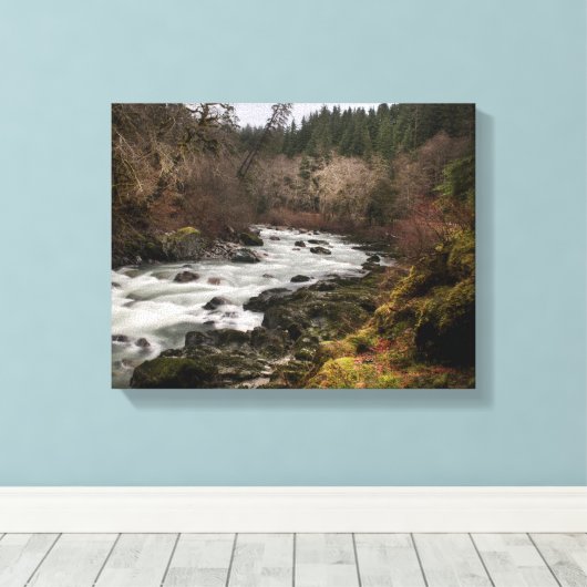 Lazy River Canvas Afdruk (Insitu (Houten vloer))