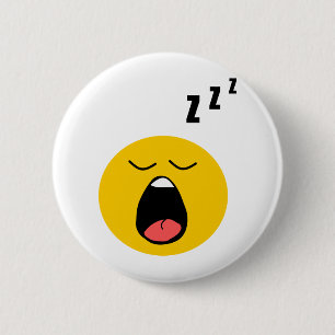 Lazy slapen ronde button 5,7 cm