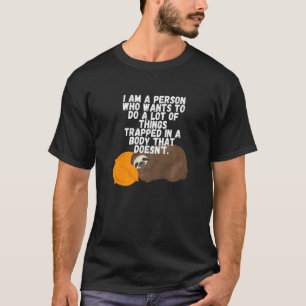 Lazy Sleeping Sloth Slaap Bedtijd T-shirt