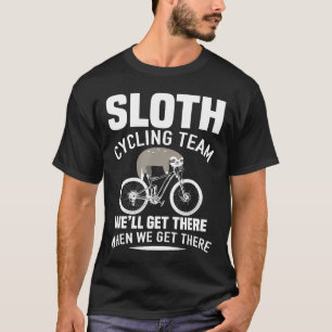 Lazy Sloth Cycling Team Grappige MTB Fietsen Cadea T-shirt