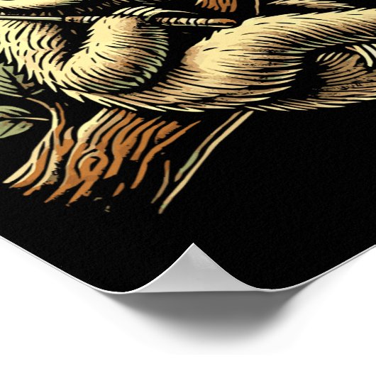 Lazy Sloth Dminton Player Shuttle 1 Poster (Hoek)