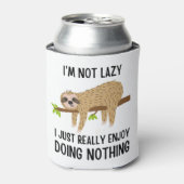 Lazy Sloth Doing Niets Blikjeskoeler (Blikje Voorkant)