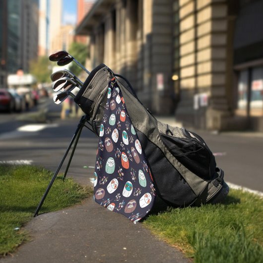 Lazy Sloth Golfhanddoek