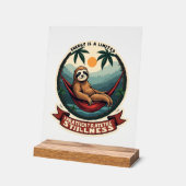 Lazy Sloth Humor Shirt Selective Effort Vintage (Angle)