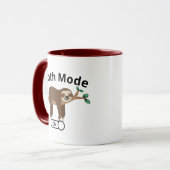 Lazy Sloth Mode koffie mok - Funny Animals (Voorkant links)
