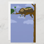 Lazy Sloth Stationery Briefpapier (Voorkant / Achterkant)