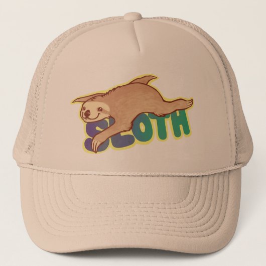 Lazy Sloth Trucker Pet (Voorkant)