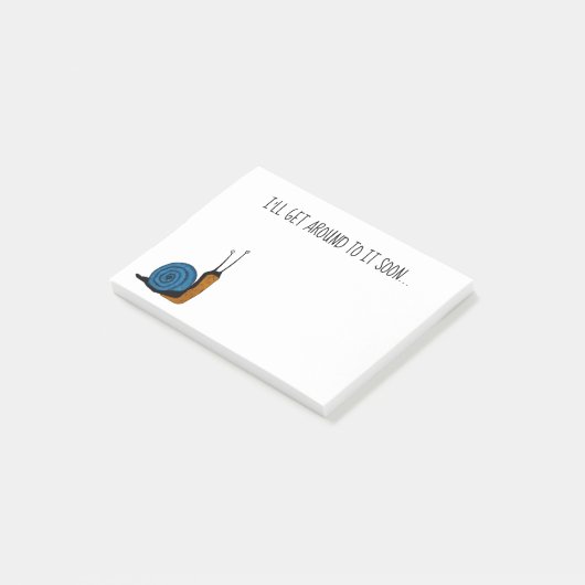 Lazy Snail Sticky Notes (Schuin)