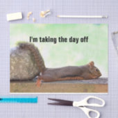 Lazy Squirrel Tissuepapier (Craft)