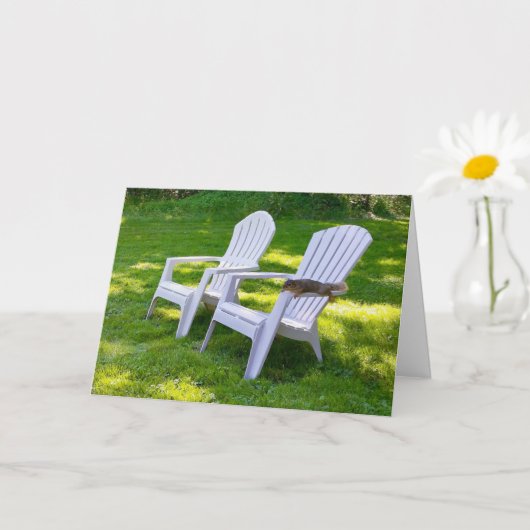 Lazy Squirrel - Wens dat je hier was Kaart (Kleine Plant)