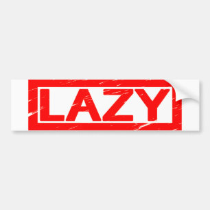 Lazy Stamp Bumpersticker