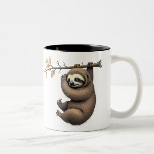 Lazy Vibes Luiaard Mok – Schattige & Chill Coffee