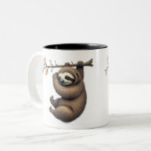 Lazy Vibes Sloth Mug - Cute & Chill Coffee (Devant gauche)