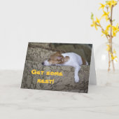 LazyBones, rust uit! Kaart (Gele Bloem)