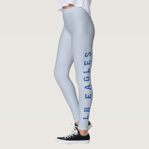 LB Eagles Blue Grey School Spirit Draag Leggings