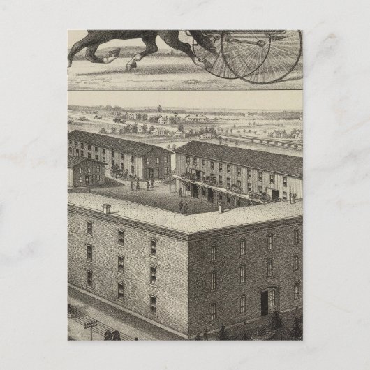 LB Johns' Carriage Works, Abilene, Kansas Briefkaart (Voorkant)