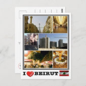 LB Libanon - Beiroet - Briefkaart (Voorkant / Achterkant)