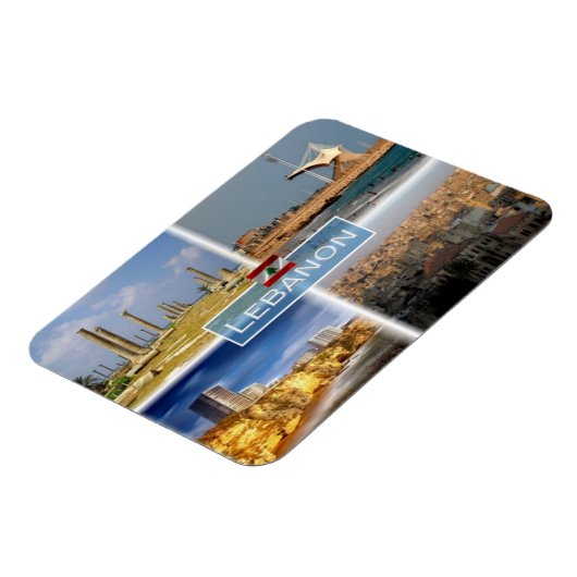 LB Libanon - Beiroet - Tripoli - Tire - Magnet Magneet (Linkerzijde)