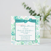 L'Baby shower Invitation de Paisley Couple (Debout devant)