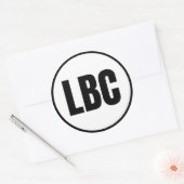 LBC - Sticker rond classique longue plage (Enveloppe)