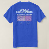 LBCA vraag me over lobulaire borstkanker T-shirt (Design achterkant)