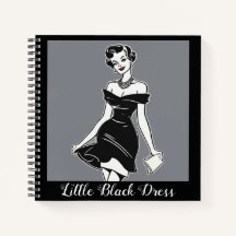 LBD Glamour Notitieboek - Little Black Dress Journ