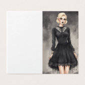 LBD Whimsical gothique petite robe noire (Outside Unfolded)