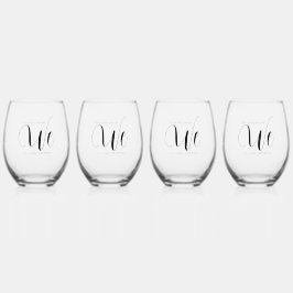 LBGTQ/niet-binaire bruiloft Drinkware Set Wijnglas Zonder Voet