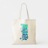 LBI Long Beach Island New Jersey Shore Island Type Tote Bag (Achterkant)