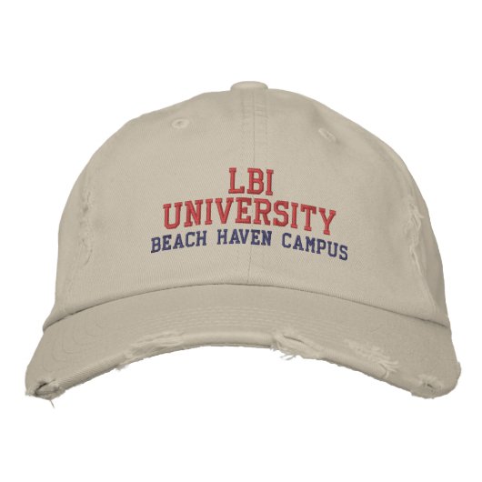 LBI UNIVERSITY BEACH HAVEN CAMPUS GEBORDUURDE PET (Voorkant)