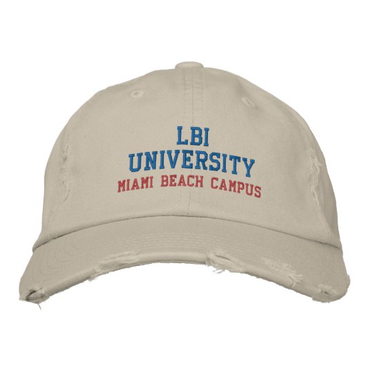 LBI UNIVERSITY MARDEMARKÉ CASQUETTE EMBROIDÉE (Devant)