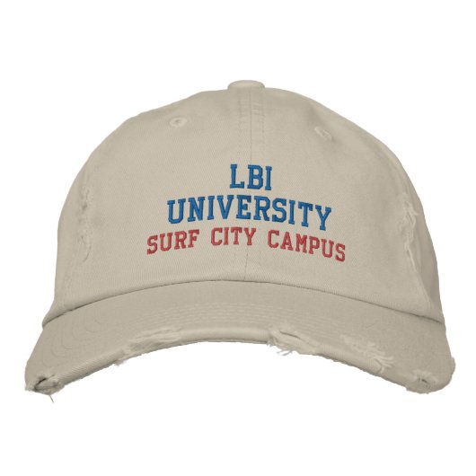 LBI UNIVERSITY TRADEMARKED EMBROIDERED HAT GEBORDUURDE PET (Voorkant)