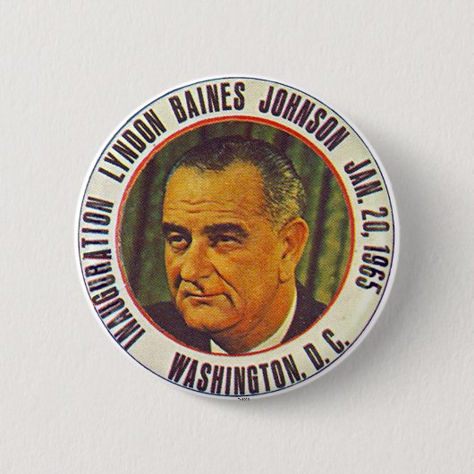 LBJ Inauguration 1965 - Button (Voorkant)