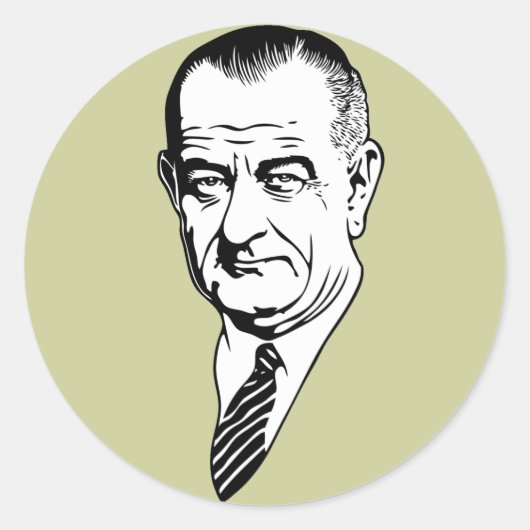 LBJ RONDE STICKER (Voorkant)