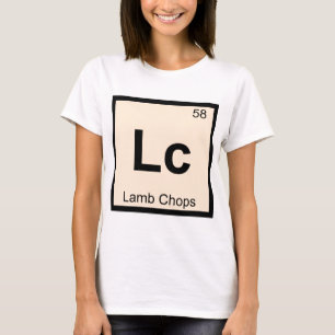 Lc - Lamsbouten Chemie Periodiek Systeem Symbool T-shirt